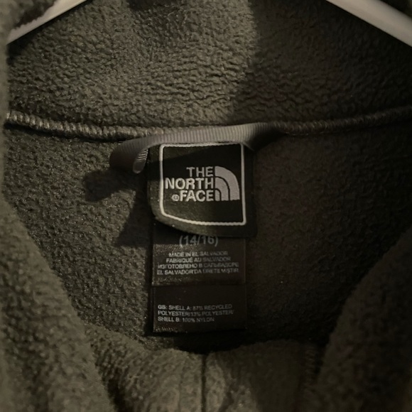 North Face Jacket (Girls L (14/16) Gray & Pink - Picture 4 of 4